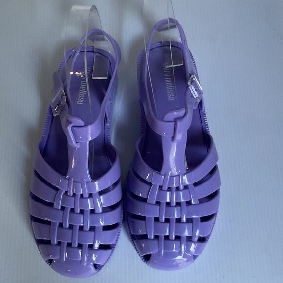 Mini Melissa Jelly Sandals • Purple • Toddler Size 2 • Girls - Picture 5 of 8